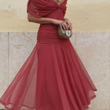 Luana - Elegantna haljina s V izrezom