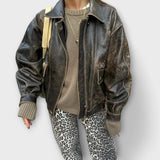 Chandra - Vintage traperice s leopard printom
