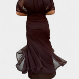 Luana - Elegantna haljina s V izrezom