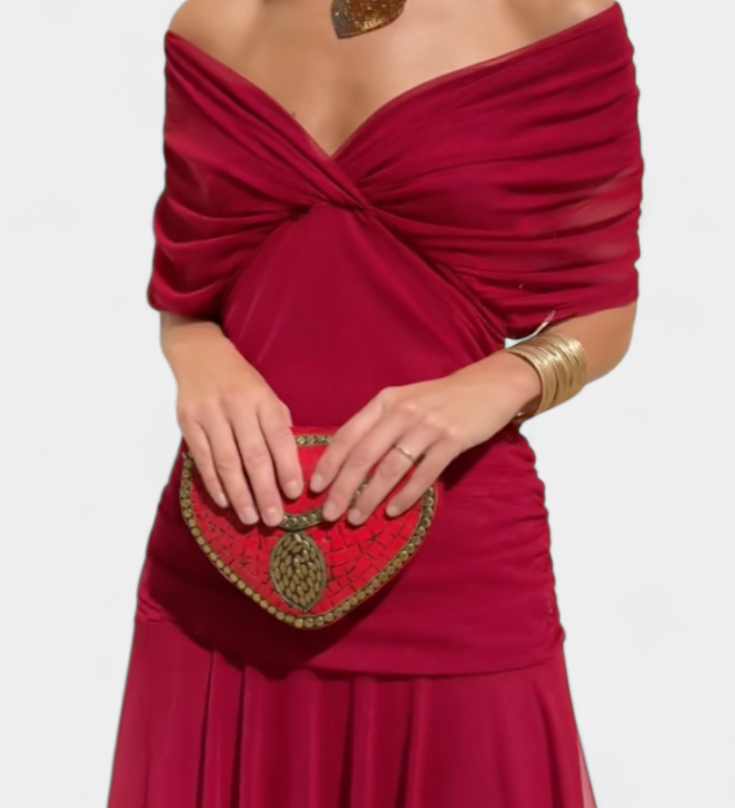 Luana - Elegantna haljina s V izrezom