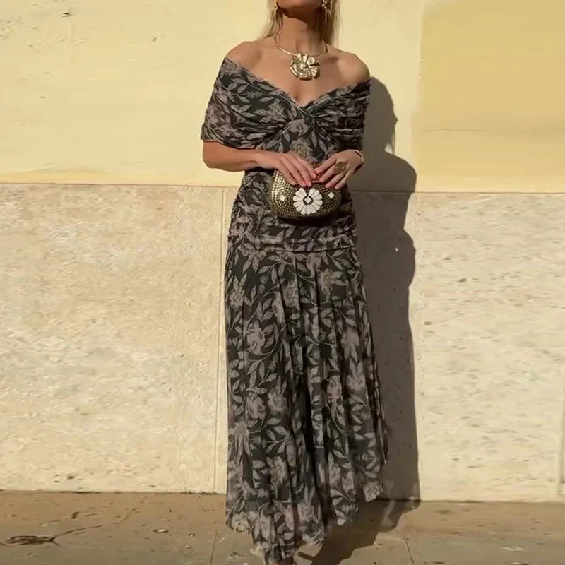 Luana - Elegantna haljina s V izrezom