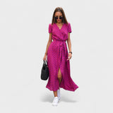Ružičasti Ljiljan - Boho Chic Haljina