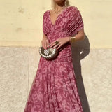 Luana - Elegantna haljina s V izrezom
