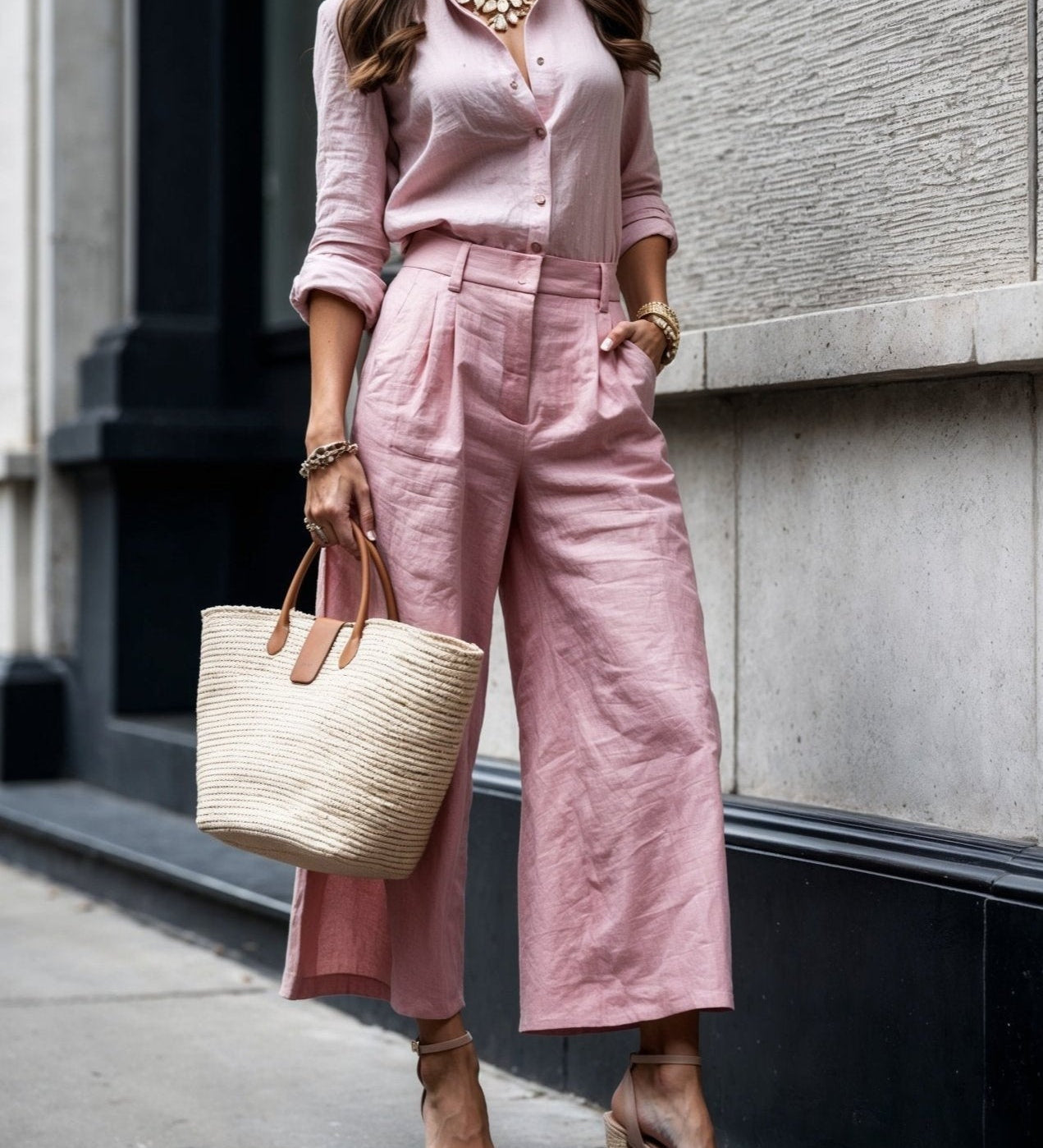 Isadora - Casual Chic Izgled Ružičasta