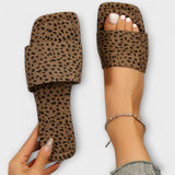 Elisabete - Niske mokasine s leopard uzorkom