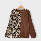 Marina - Casual pulover s leopard uzorkom