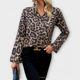 Catarina - Casual bluzon s leopard uzorkom