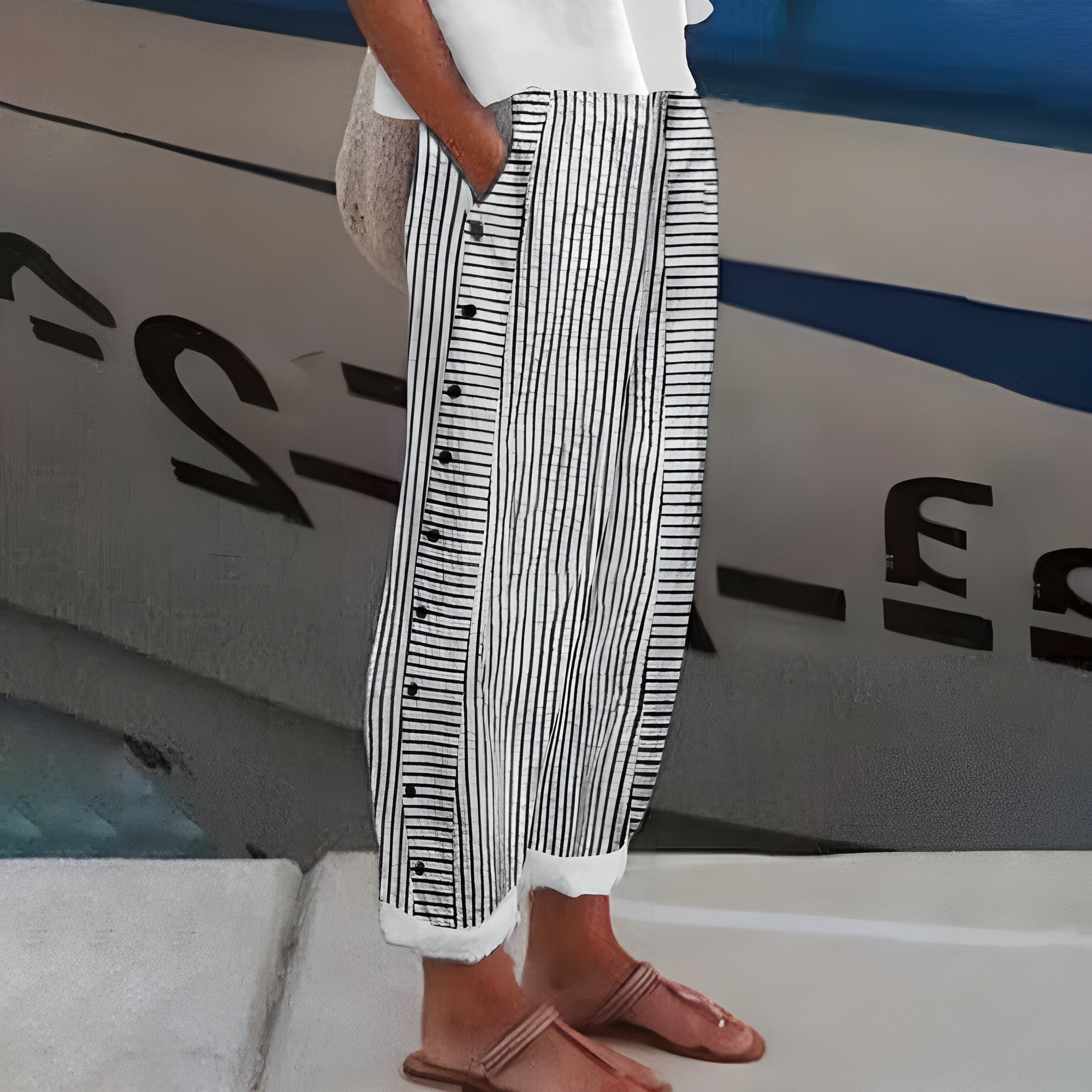 Leonor - Hlače od Platna s Namjenom