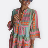 Madalena - Boho Haljina s Raskošnim Krojem
