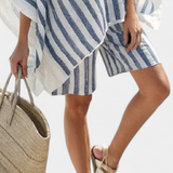 Salomé - Prugasti Set Bluza i Šorts