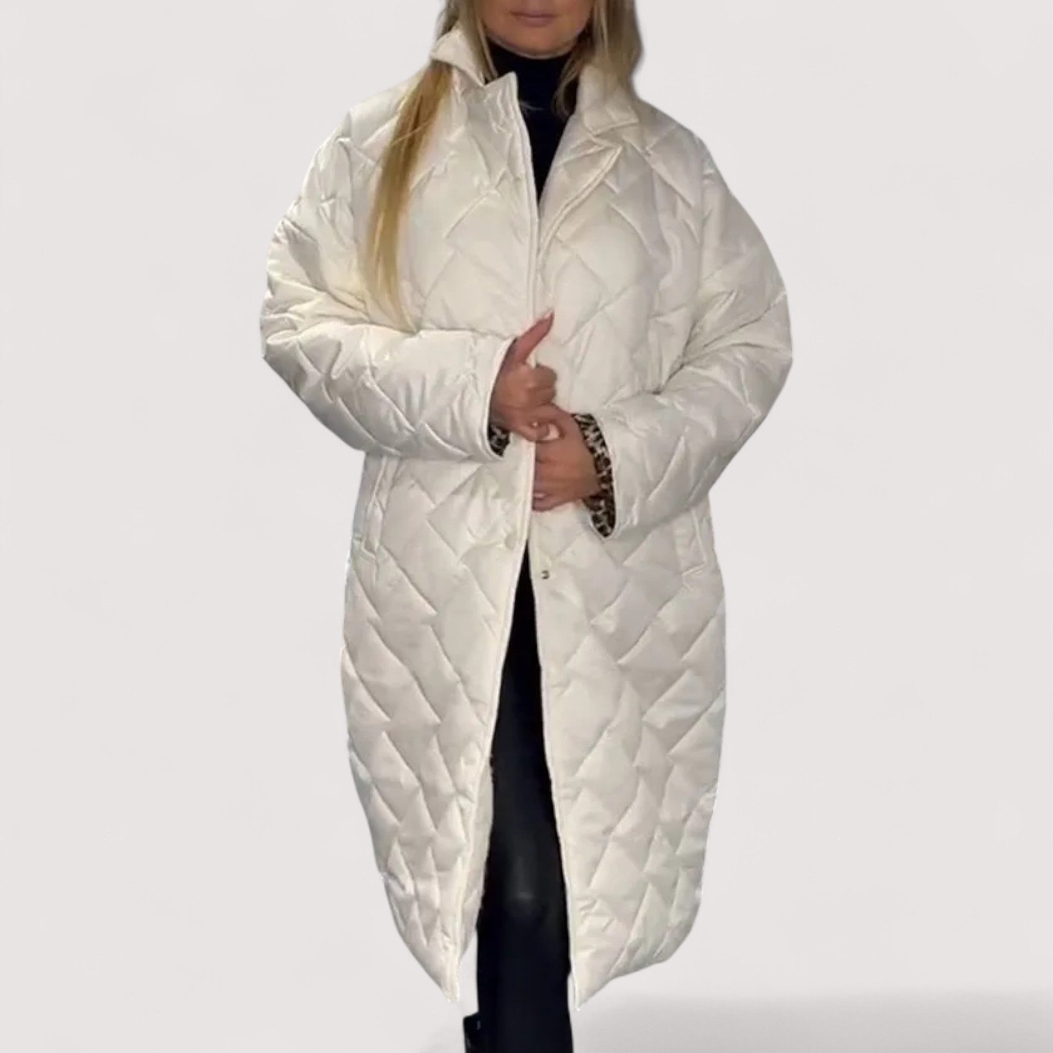 Ofira™ | Prevrnuta jakna s punjenjem i leopard podstavom