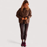 Paulina™ | Modna jakna s leopard printom