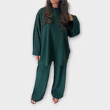 Ingrid - Plus Size Set s Rebrastom Tkaninom