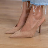 Marlena - Cipele s remenom u nude boji s finim potpeticama